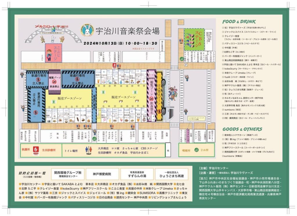 宇治川音楽祭２０２４～会場MAP